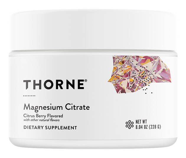 Magnesium Citrate Powder Citrus Berry, 228 g Powder , Brand_Thorne Research Form_Powder Size_228 g