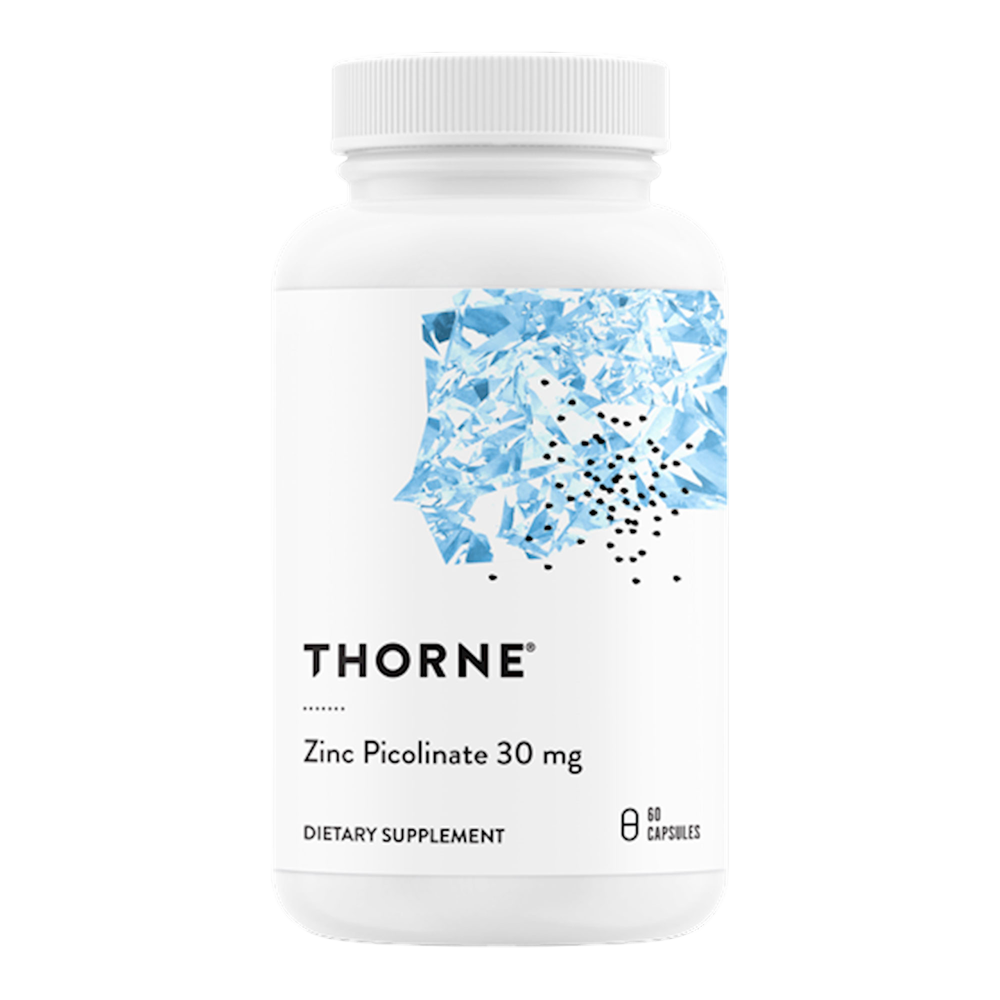 Zinc Picolinate 30mg, 60 Capsules , Brand_Thorne Research Form_Capsules Size_60 Capsules