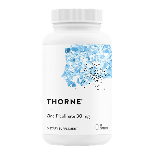 Zinc Picolinate 30mg, 60 Capsules , Brand_Thorne Research Form_Capsules Size_60 Capsules