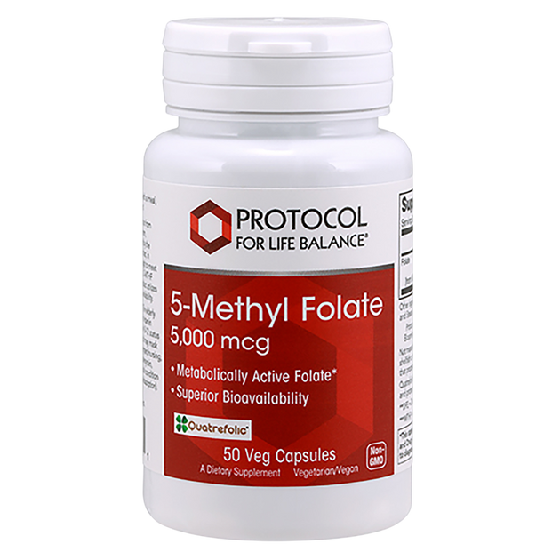 5-Methyl Folate 5000mcg, 50 Capsules , Brand_Protocol for Life Balance capsules Form_Capsules Requires Consultation Size_50 Capsules