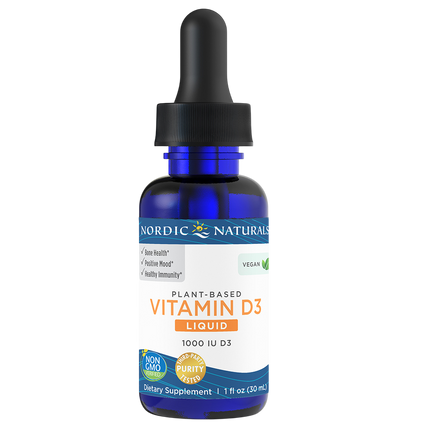 Nordic Naturals Plant-Based Vitamin D3 Liquid - front of bottle