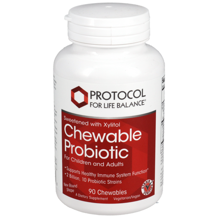 Chewable Probiotic-4, 90 Chewables , Brand_Protocol for Life Balance chewables Form_Chewables Requires Consultation Size_90 Chewables