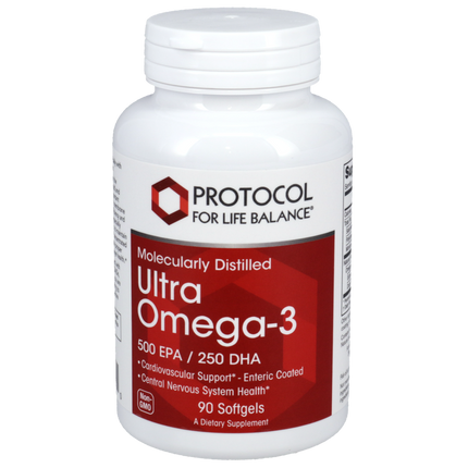 Ultra Omega-3 500EPA/250DHA, 90 Softgel Capsules , Brand_Protocol for Life Balance Form_Softgels Requires Consultation Size_90 Softgel Capsules softgels