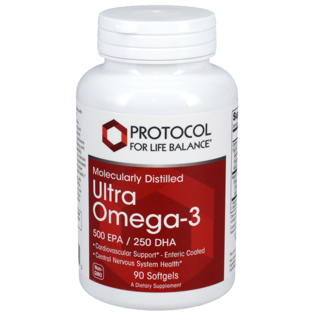 Ultra Omega-3 500EPA/250DHA, 90 Softgel Capsules , Brand_Protocol for Life Balance Form_Softgels Requires Consultation Size_90 Softgel Capsules softgels