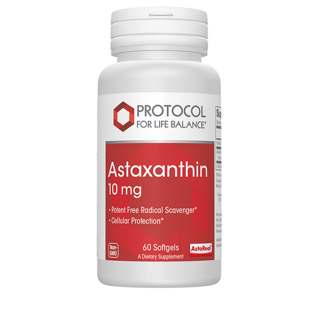 Astaxanthin 10mg, 60 Softgel Capsules , Brand_Protocol for Life Balance Form_Softgels Requires Consultation Size_60 Softgel Capsules softgels