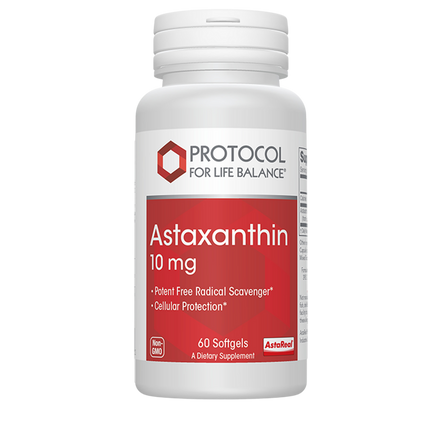 Astaxanthin 10mg, 60 Softgel Capsules , Brand_Protocol for Life Balance Form_Softgels Requires Consultation Size_60 Softgel Capsules softgels