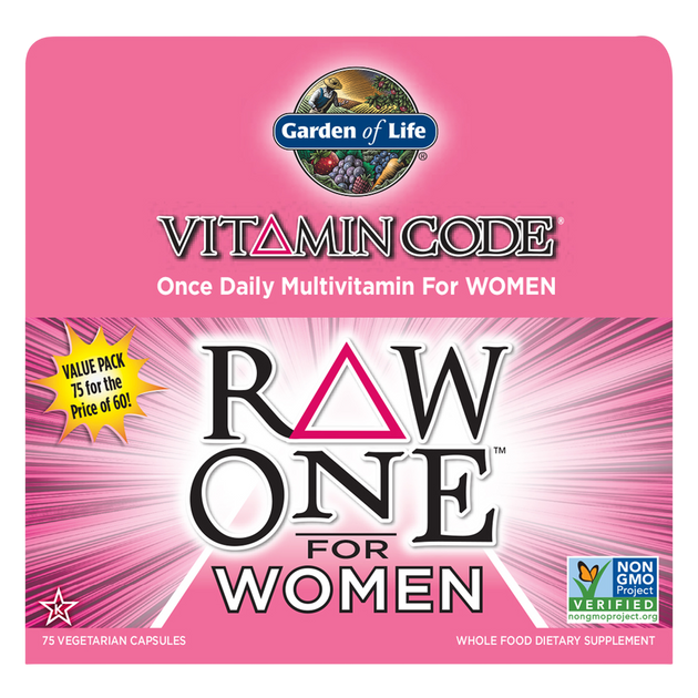 Vitamin Code RAW One for Women, 75 Capsules