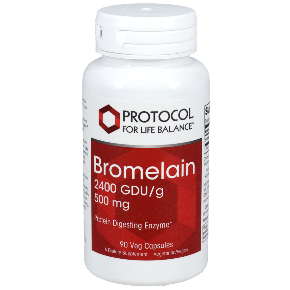 Bromelain 2400 GDU/g 500mg, 90 Capsules , Brand_Protocol for Life Balance capsules Form_Capsules Requires Consultation Size_90 Capsules