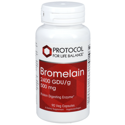 Bromelain 2400 GDU/g 500mg, 90 Capsules , Brand_Protocol for Life Balance capsules Form_Capsules Requires Consultation Size_90 Capsules