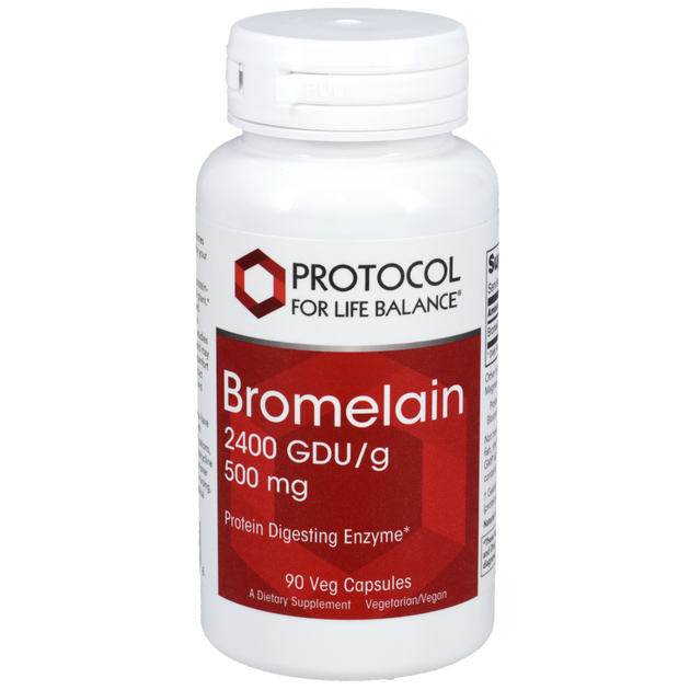 Bromelain 2400 GDU/g 500mg, 90 Capsules , Brand_Protocol for Life Balance capsules Form_Capsules Requires Consultation Size_90 Capsules