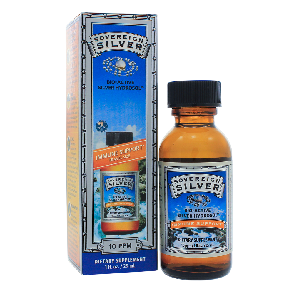 Bio-Active Silver Hydrosol™, 10 ppm, Bottle, 1 Fl Oz (29 mL) Liquid — front