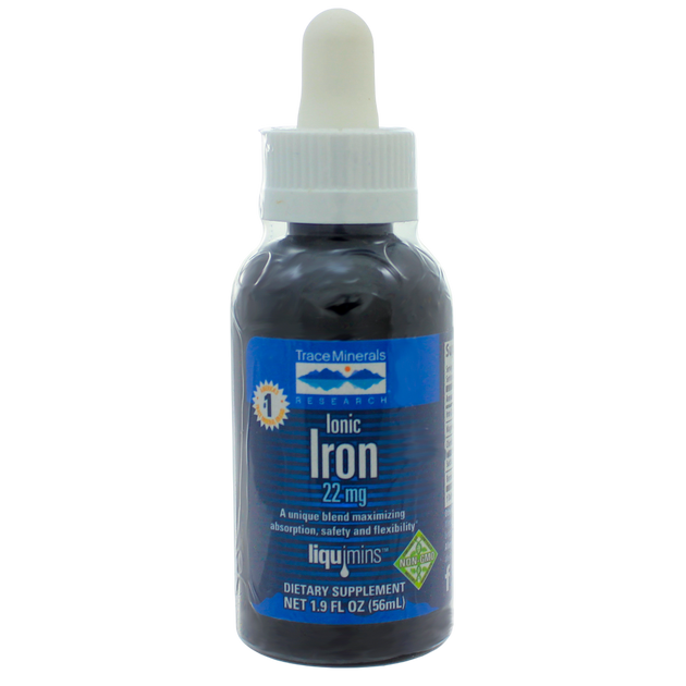 Liquid Ionic Iron 22mg, 56 mL Liquid , Brand_Trace Minerals Form_Liquid Size_56 mL