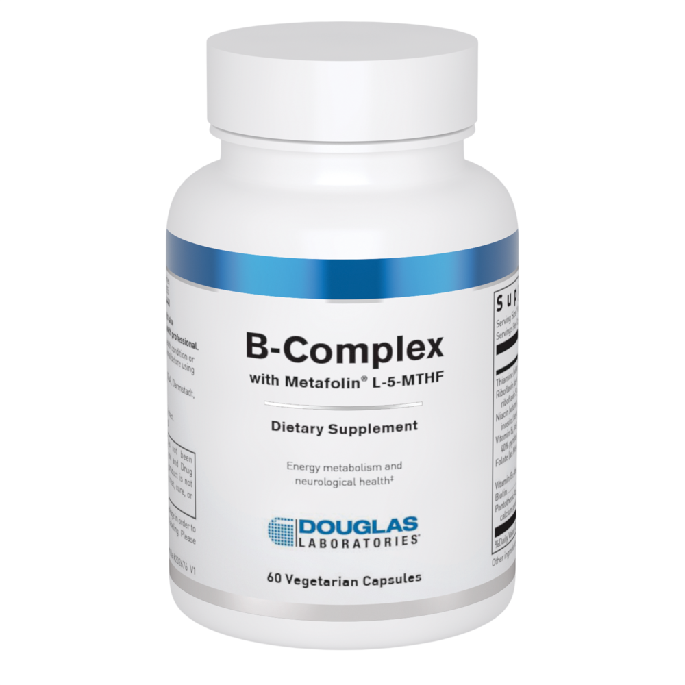 Douglas Laboratories B-Complex with Metafolin L-5-MTHF, 60 Capsules