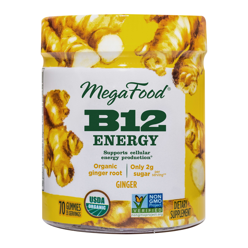 B12 Energy Gummies, Ginger, 70 Gummies