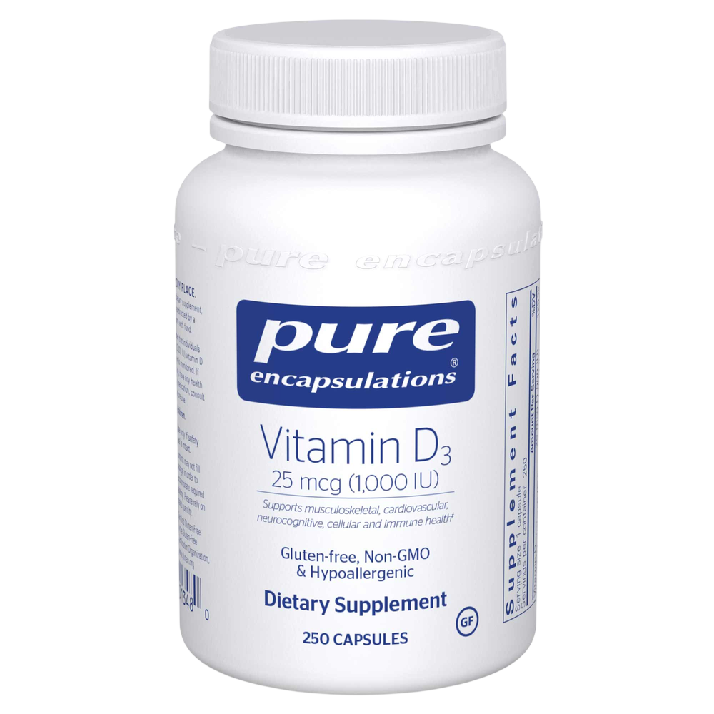 Vitamin D3 25 mcg (1,000 IU) , Pure