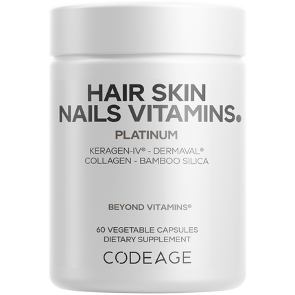 Hair Skin Nails Vitamins Platinum, 60 Capsules