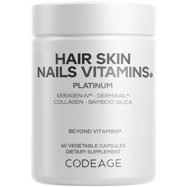 Hair Skin Nails Vitamins Platinum, 60 Capsules