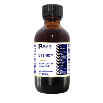 B12-ND, 58 Milliliters , Brand_Premier Research Labs Form_Liquid liquid Requires Consultation Size_58 Milliliters