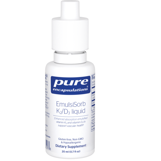 EmulsiSorb K2/D3 liquid, 20 Milliliters , Brand_Pure Encapsulations Form_Liquid Requires Consultation Size_20 Milliliters