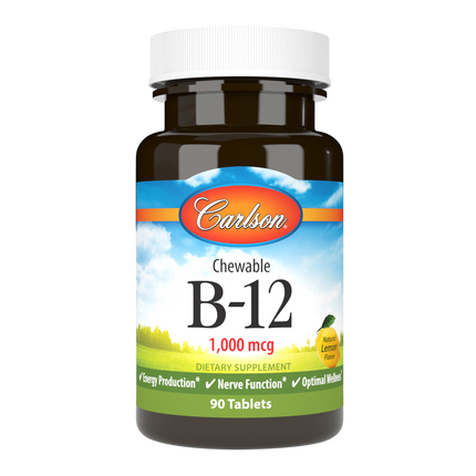 B-12 1000mcg, 90 Tablets