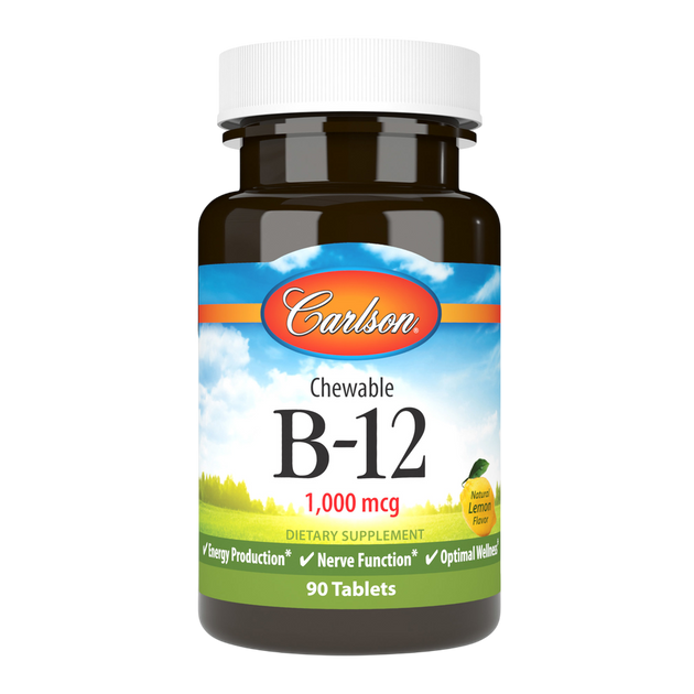 B-12 1000mcg, 90 Tablets