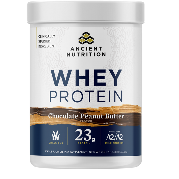 Ancient Nutrition Whey Protein Powder - Chocolate Peanut Butter - front