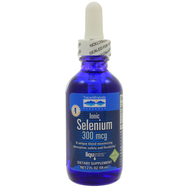 Liquid Ionic Selenium 300mcg, 59 mL Liquid , Brand_Trace Minerals Form_Liquid Size_59 mL