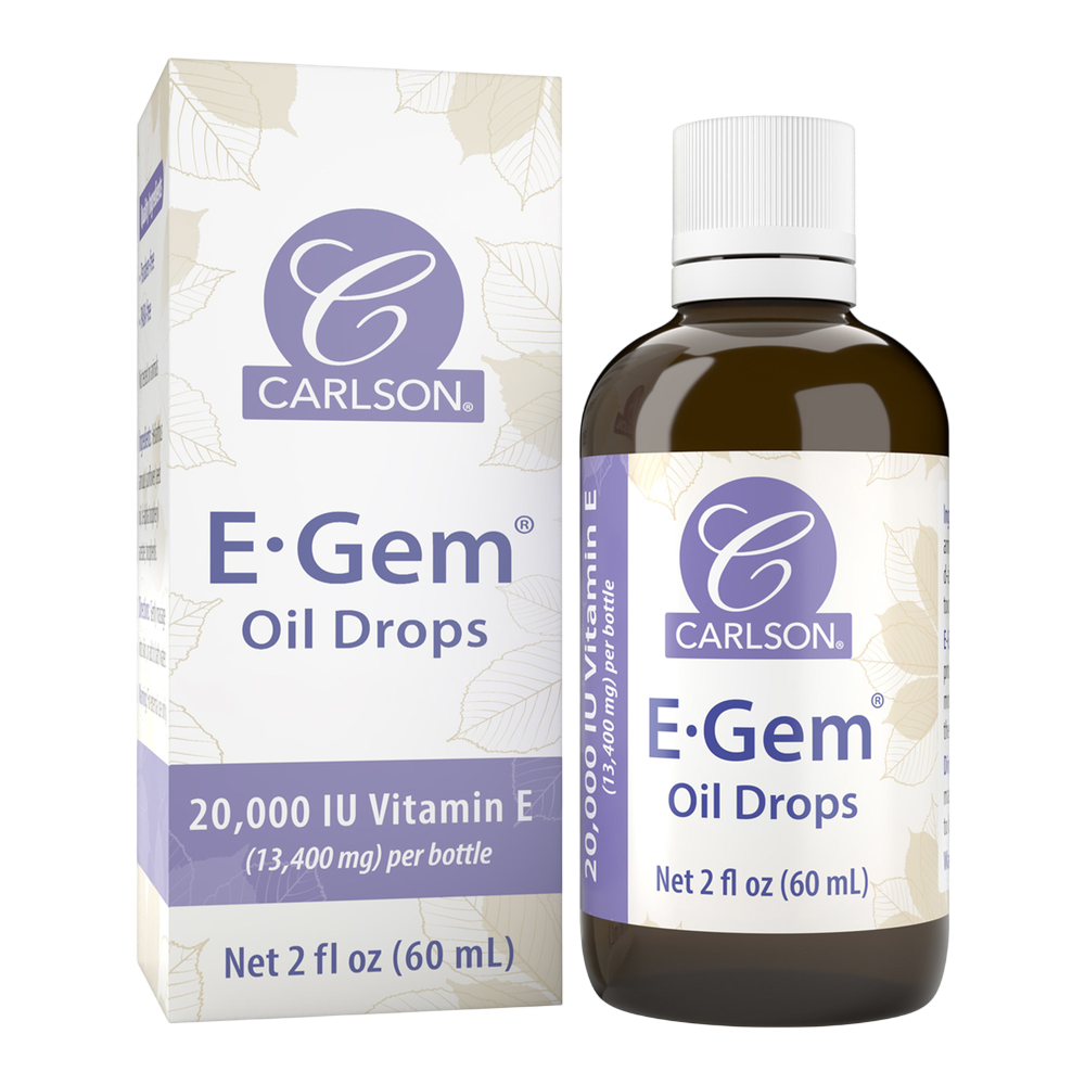 E-Gem Oil Drops, 20000 IU, 2 Fl Oz Liquid
