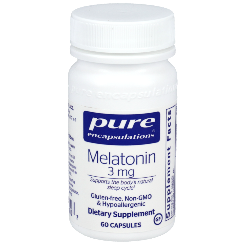 Melatonin, 3 mg, 60 Capsules , Brand_Pure Encapsulations caps Emersons Form_Capsules Requires Consultation Size_60 Capsules