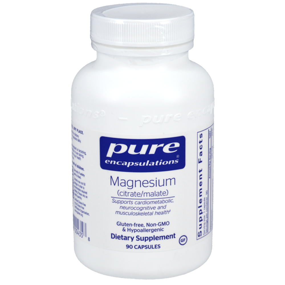 Magnesium (citrate/malate) - 90 Capsules , Pure Encapsulations