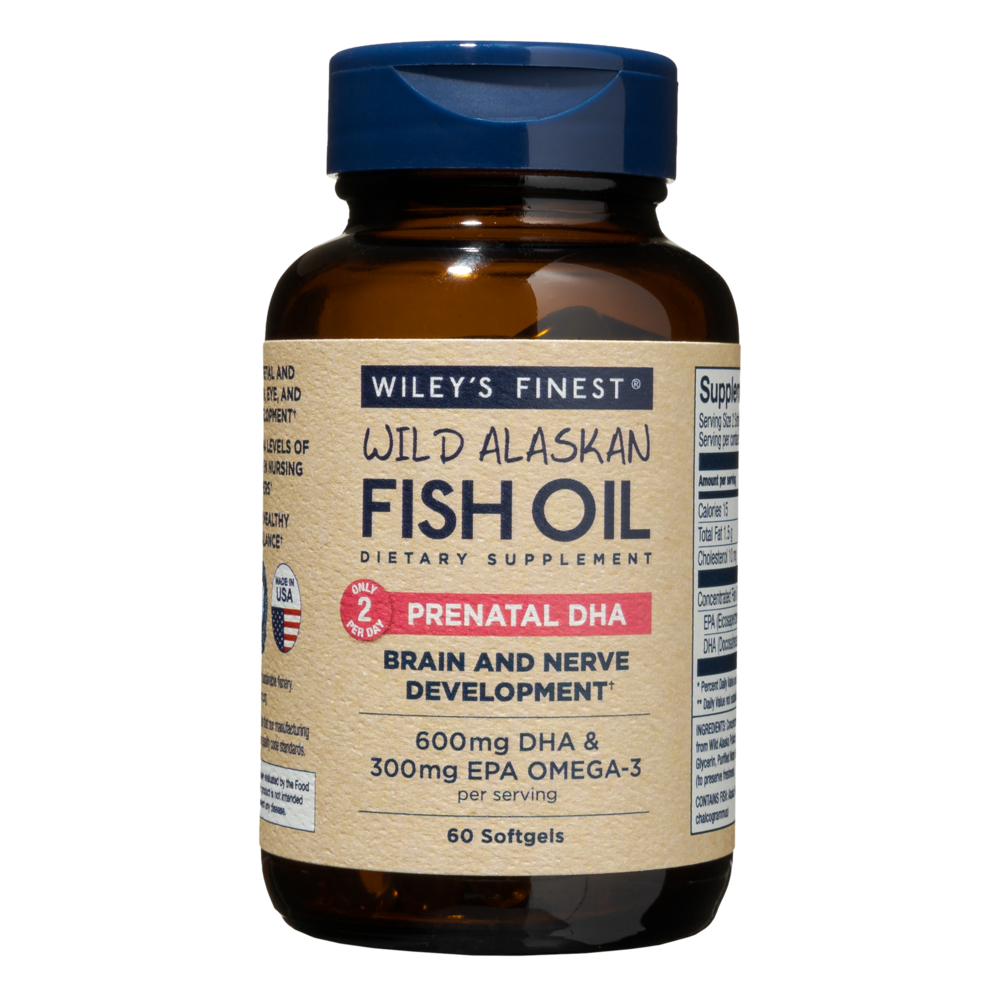 Prenatal DHA, 60 Softgels , Brand_Wiley's Fish Oil Form_Softgels Size_60 Softgels