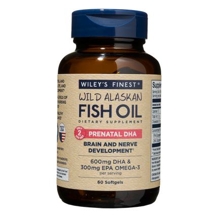 Prenatal DHA, 60 Softgels , Brand_Wiley's Fish Oil Form_Softgels Size_60 Softgels