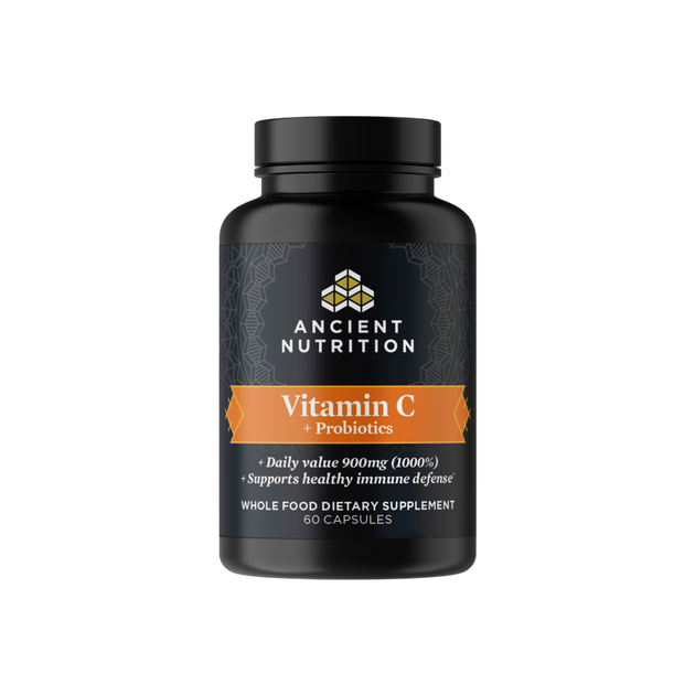 Ancient Nutrition Vitamin C + Probiotics - front