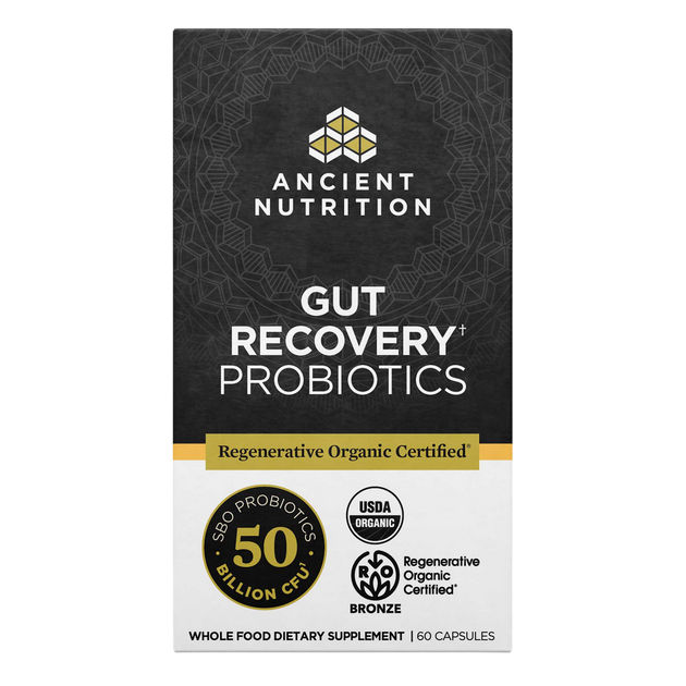 Ancient Nutrition Regenerative Organic Certified Gut Recovery Probiotics 50B - front