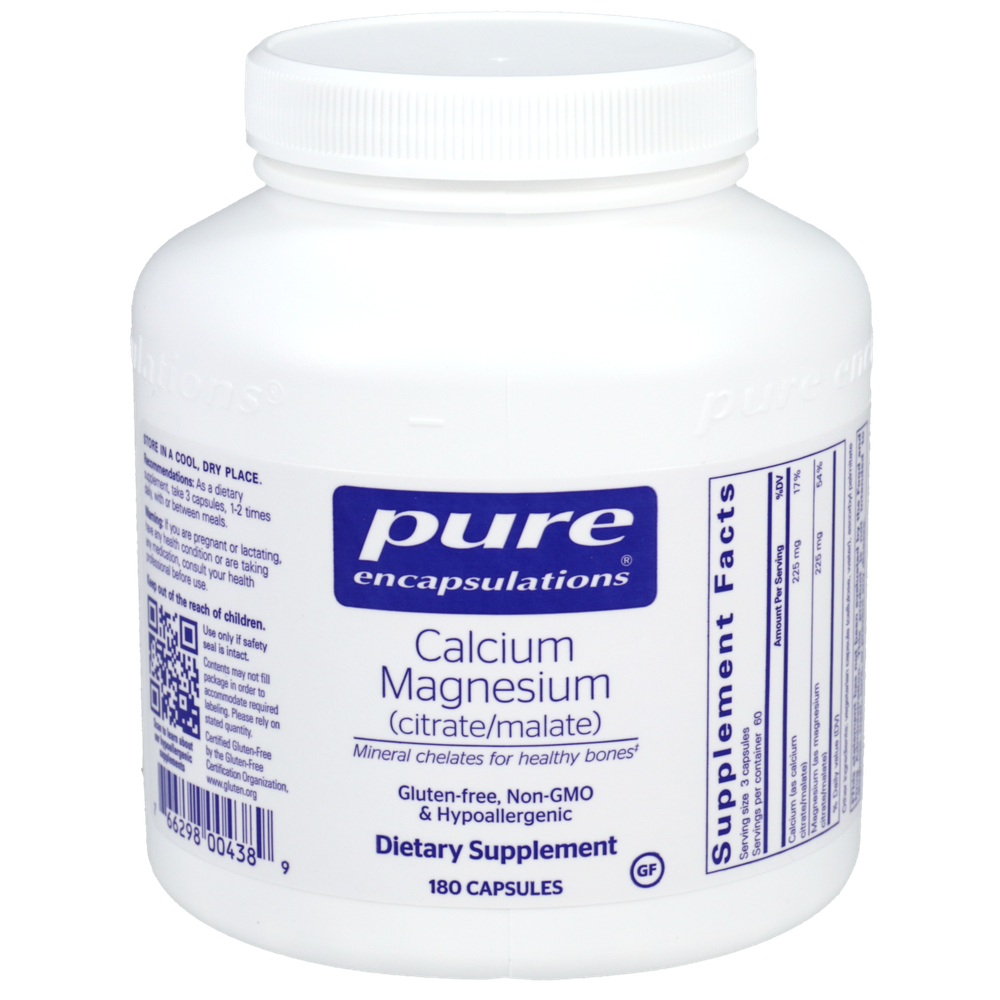 Calcium Mag (Citrate/Malate), 180 Capsules , Brand_Pure Encapsulations Form_Capsules Requires Consultation Size_180 Capsules