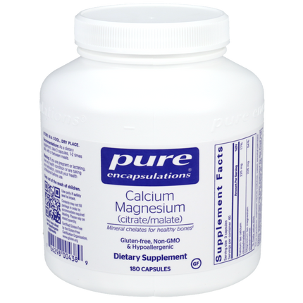 Calcium Mag (Citrate/Malate), 180 Capsules , Brand_Pure Encapsulations Form_Capsules Requires Consultation Size_180 Capsules