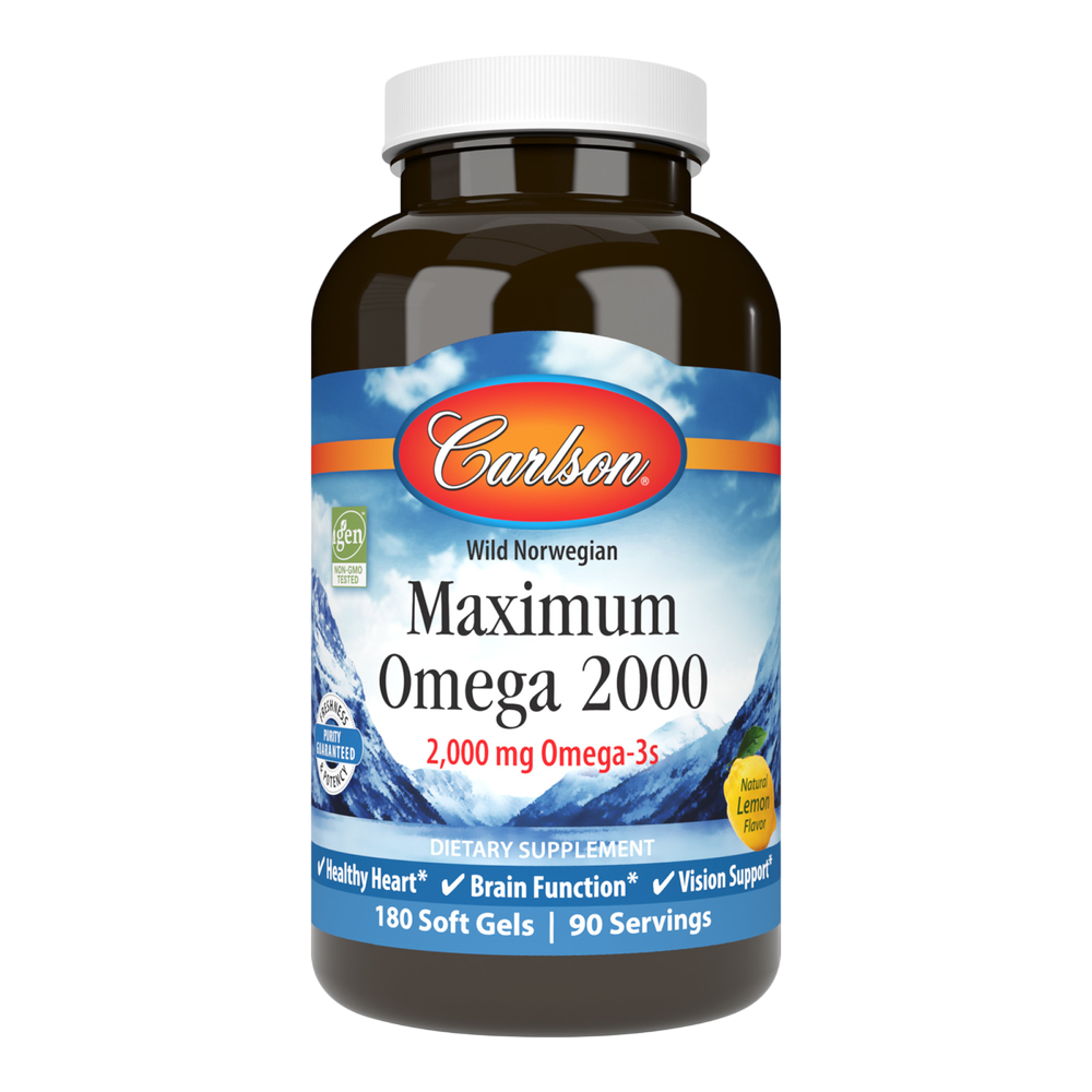 Maximum Omega 2000 (Bonus Bottle), 180 Softgels