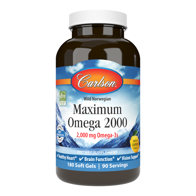 Maximum Omega 2000 (Bonus Bottle), 180 Softgels