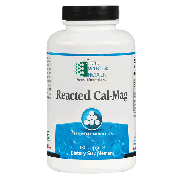 Reacted Cal-Mag, 180 capsules , Brand_Ortho Molecular caps Form_Capsules Requires Consultation Size_180 Caps