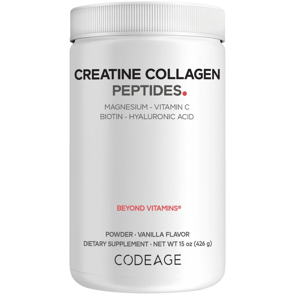 Creatine Collagen Peptides Powder, Vanilla, 426 g Powder