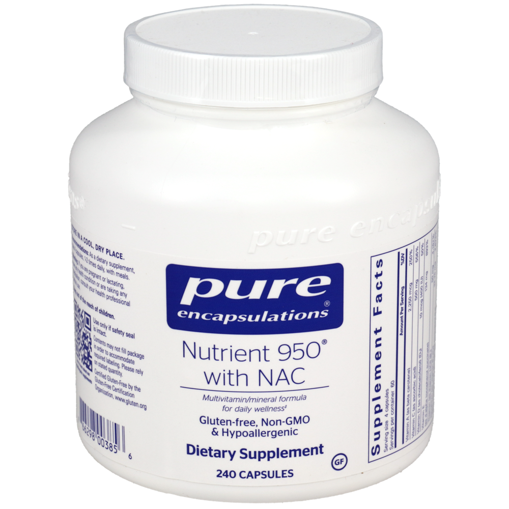 Nutrient 950® with NAC and Metafolin® L-5-MTHF, 240 Capsules , Brand_Pure Encapsulations caps Emersons