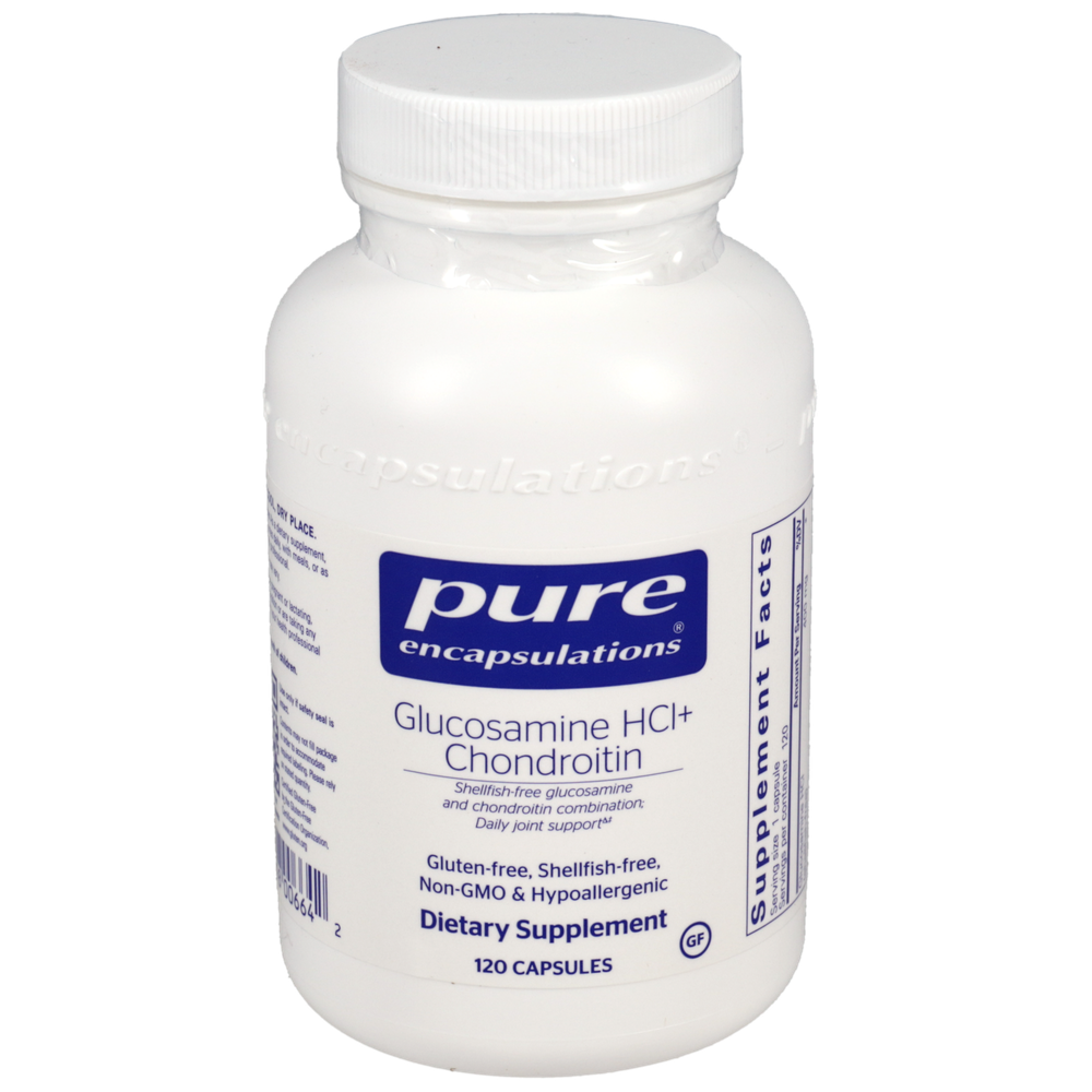 Glucosamine HCl Chondroitin, 120 Capsules , Brand_Pure Encapsulations caps Emersons