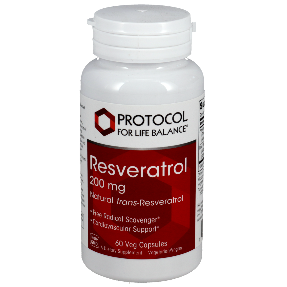 Resveratrol 200mg, 60 Capsules , Brand_Protocol for Life Balance capsules Form_Capsules Requires Consultation Size_60 Capsules