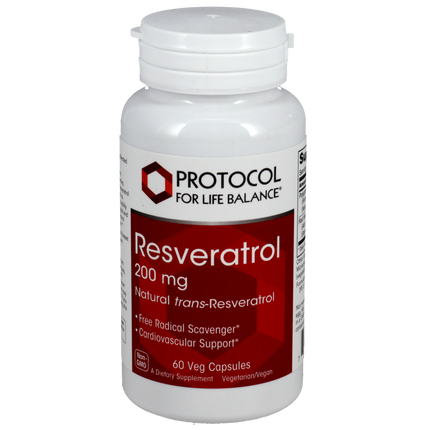 Resveratrol 200mg, 60 Capsules , Brand_Protocol for Life Balance capsules Form_Capsules Requires Consultation Size_60 Capsules