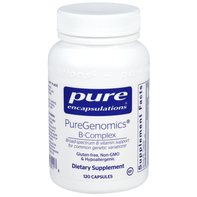 PureGenomics B-Complex, 120 Capsules , Brand_Pure Encapsulations Form_Capsules Requires Consultation Size_120 Capsules