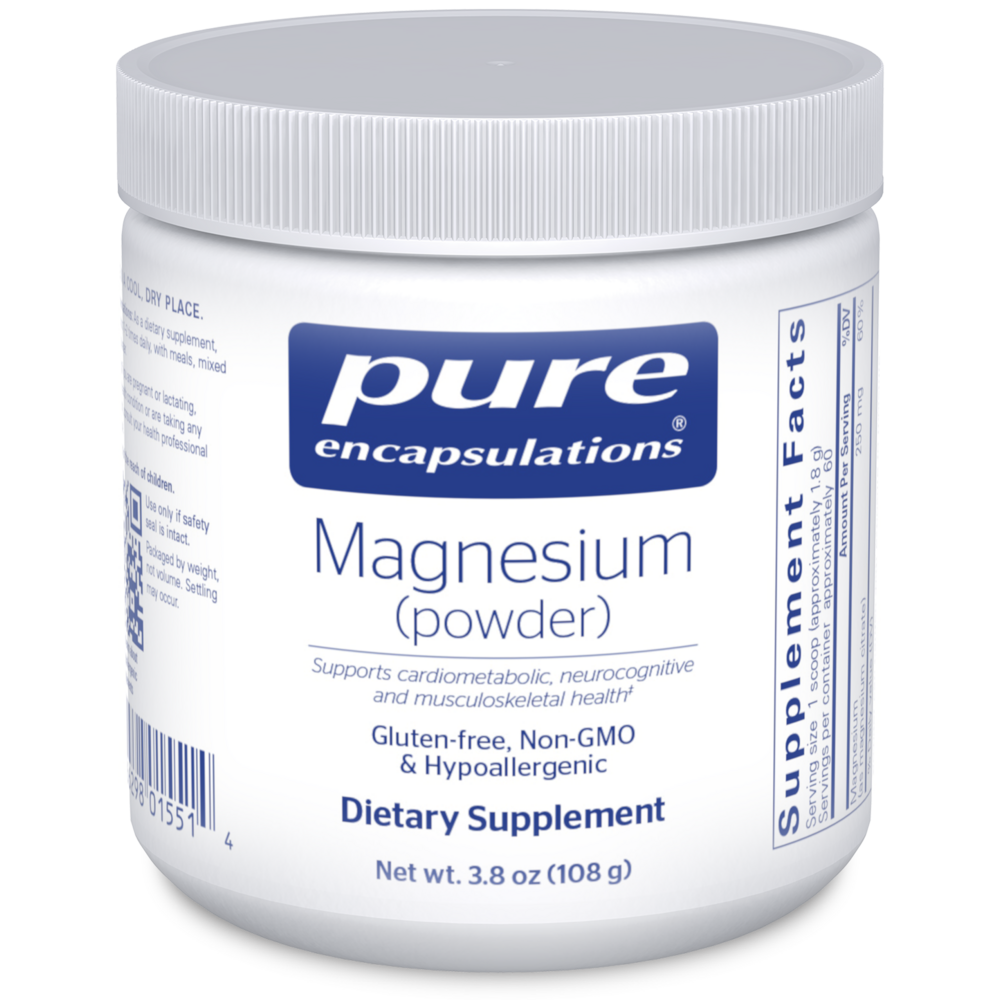 Magnesium Powder - 3.7 oz (107 Grams) , Pure Encapsulations