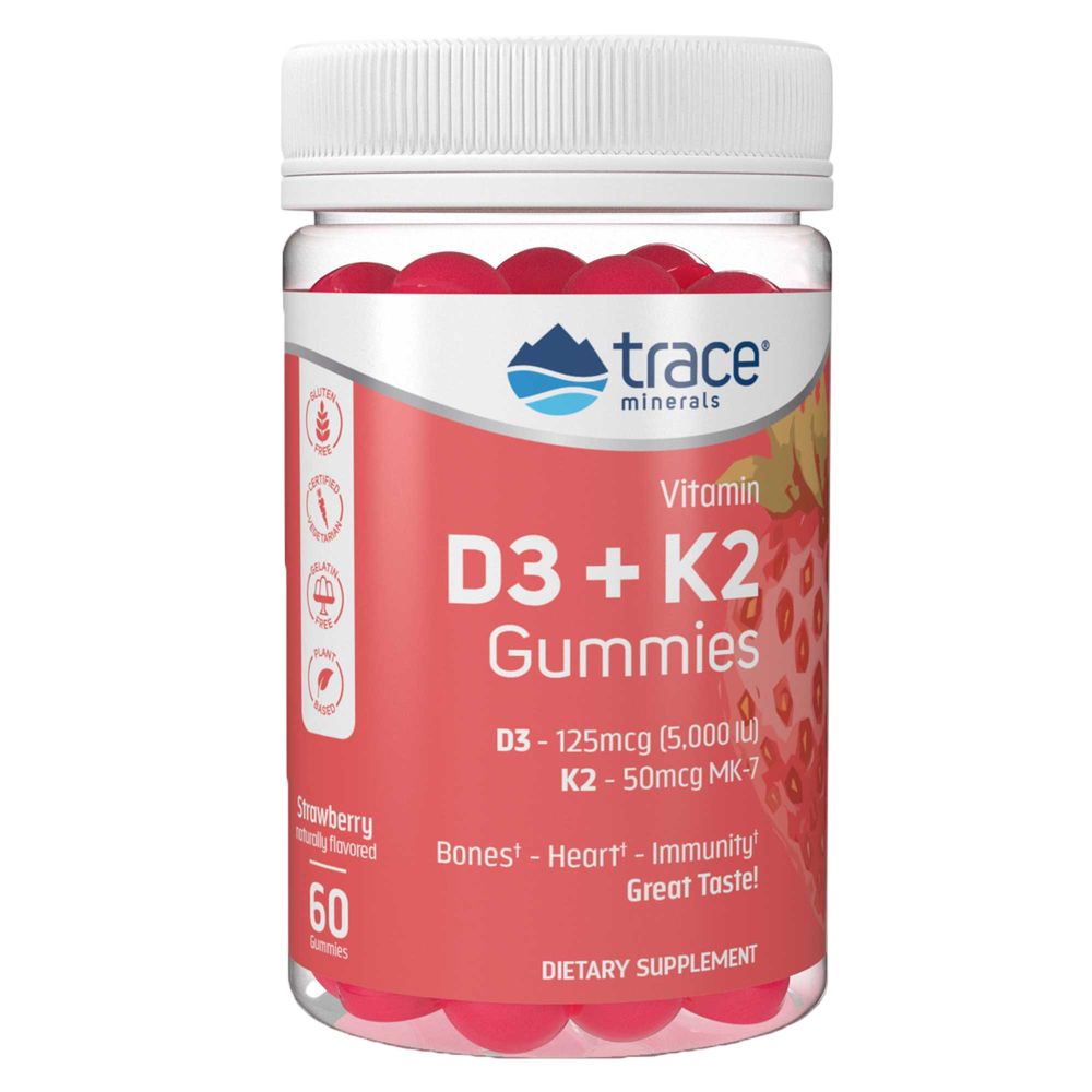 Vitamin D3 + K2 Gummies, 60 Gummies