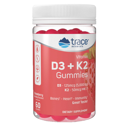 Vitamin D3 + K2 Gummies, 60 Gummies