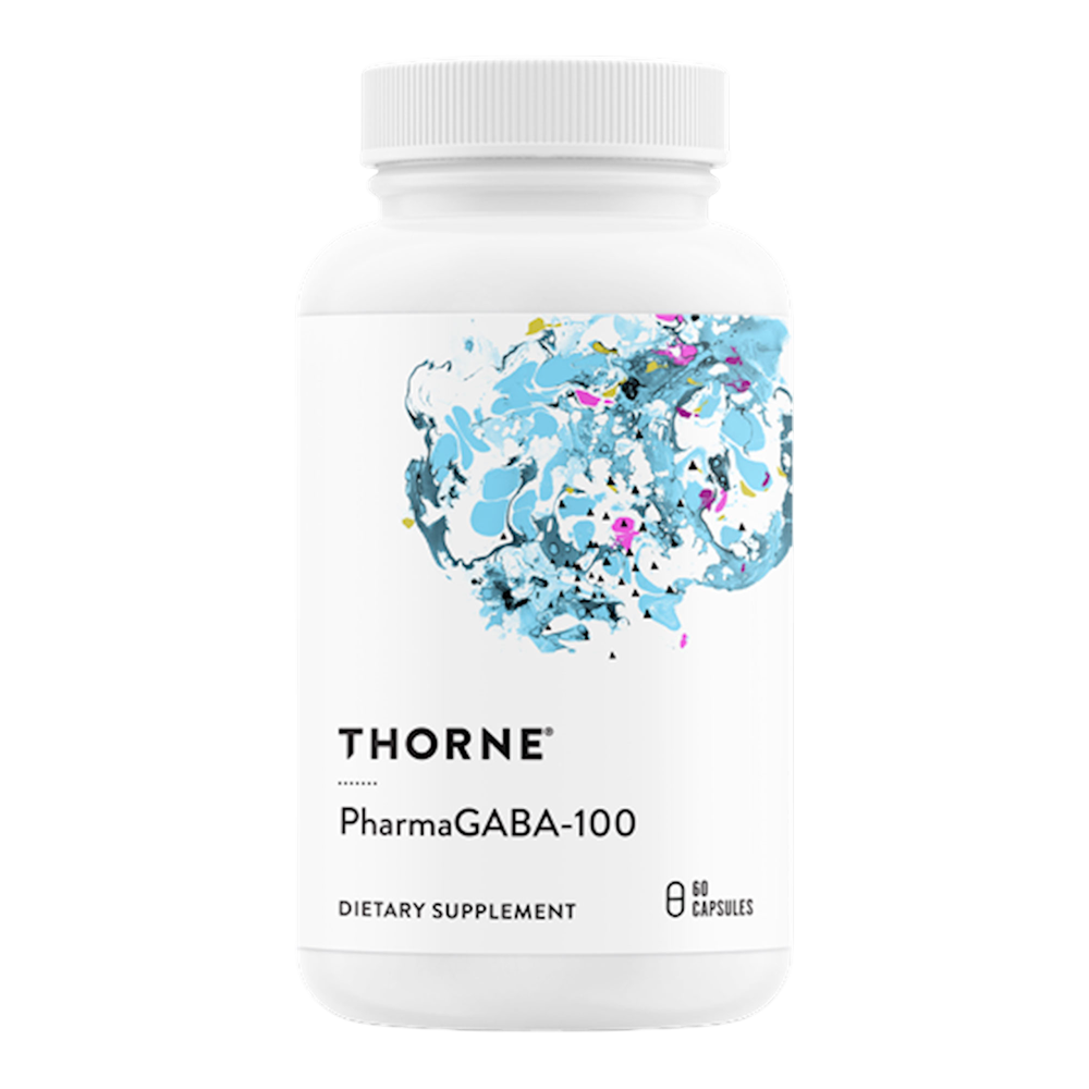 PharmaGABA-100, 60 Capsules , Brand_Thorne Research Form_Capsules Size_60 Capsules