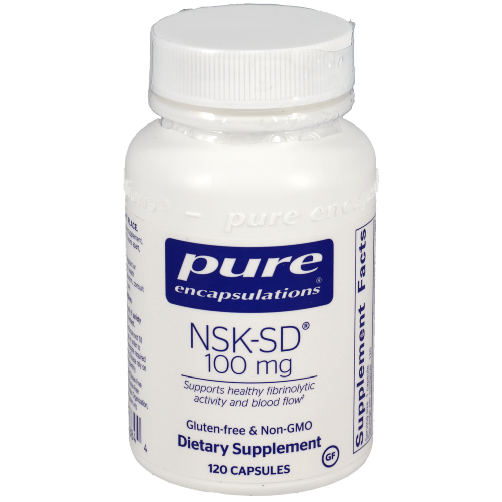 NSK-SD™ (Nattokinase), 100 mg, 120 Capsules , Brand_Pure Encapsulations caps Emersons